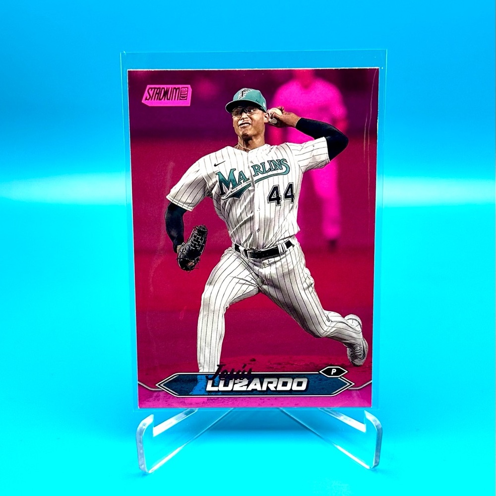 2024 Topps Stadium Club🔥Jesus Luzardo🔥Pink Foil! #134 Marlins! 🤯